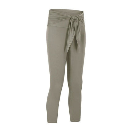 Butter Soft Nylon Training Yoga Sport Cropped Pants Wome-3