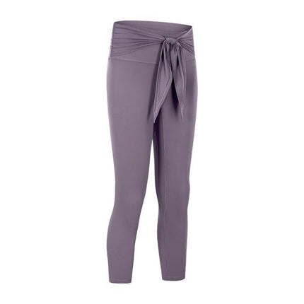 Butter Soft Nylon Training Yoga Sport Cropped Pants Wome-4