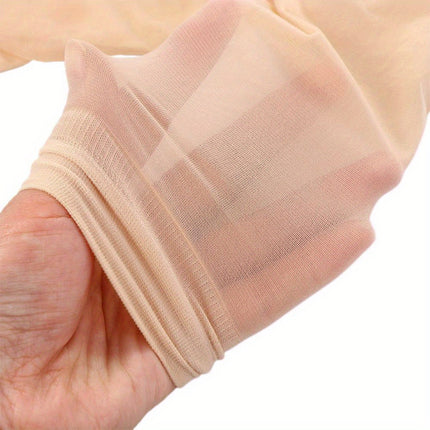 1 Paar Open Teen Knie Onzichtbare Kousen voor Vrouwen Ultradunne Antislip Effen Kleur Sokken Vingerloze Kousen