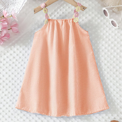 Meisjes Mouwloze Maxi Jurk - Losse A-Lijn Strandjurk Geschikt voor Vakantie, Zomerse Zwemjurk, Wasmachinebestendige Effen Casual Jurk voor Zwembadoutfits & Dagjes Uit (Niet Rekbaar)