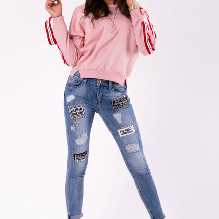BLOUSE- LIGHT PINK 46027-3-3