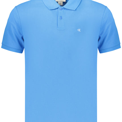 CALVIN KLEIN MEN'S SHORT-SLEEVE POLO SHIRT, BLUE-0