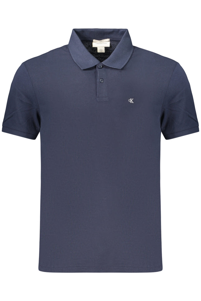 CALVIN KLEIN MEN'S SHORT-SLEEVE POLO SHIRT, BLUE