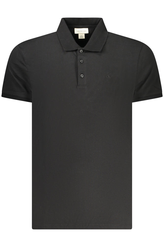 CALVIN KLEIN MEN'S SHORT-SLEEVE POLO SHIRT BLACK-0