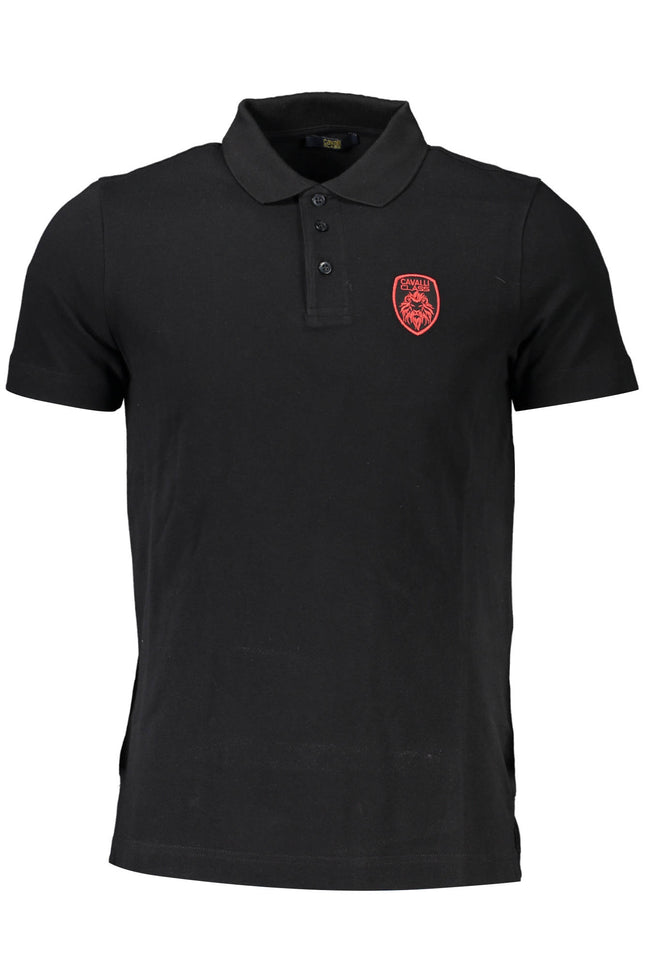 CAVALLI CLASS POLO SHORT SLEEVE MEN BLACK-0