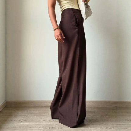 Womens Casual Draping Bottoming Trousers
