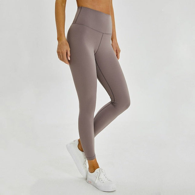 Classical 2.0Versions Soft Naked-Feel Athletic Fitness Leggings Women Stretchy High Waist Gym Sport Tights Yoga Pants lulu-0