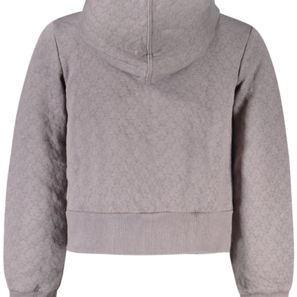 Converse Girls' Zip-Up Hoodie, Grey-1