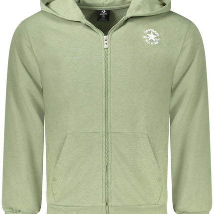 CONVERSE CHILDREN'S GREEN ZIP-UP SWEATSHIRT-0