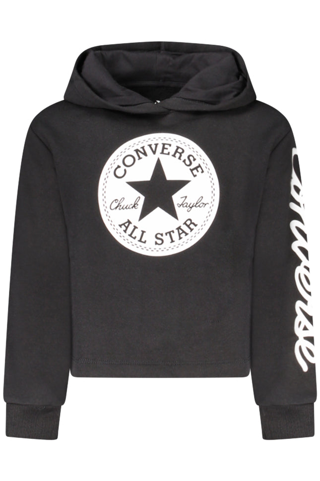 Converse Girls' Zip-Up Hoodie, Black-0