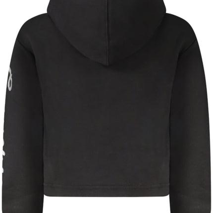 Converse Girls' Zip-Up Hoodie, Black-1