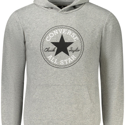 CONVERSE CHILDREN'S GRAY ZIP-UP SWEATSHIRT-0
