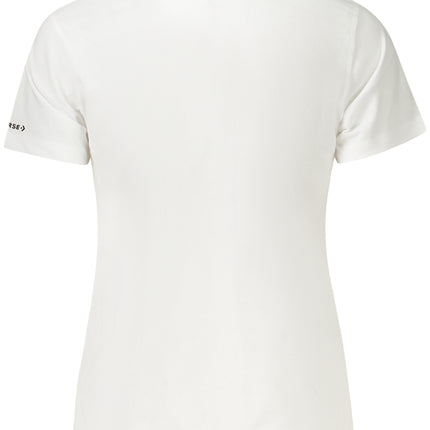 Converse Girls' Short-Sleeved T-SHIRT, White-1