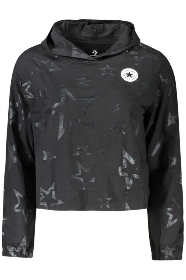 Converse Girls' Long-Sleeved T-Shirt, Black-1