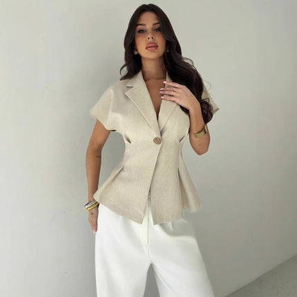 Cross-border Best-selling Women's Solid-color Tops