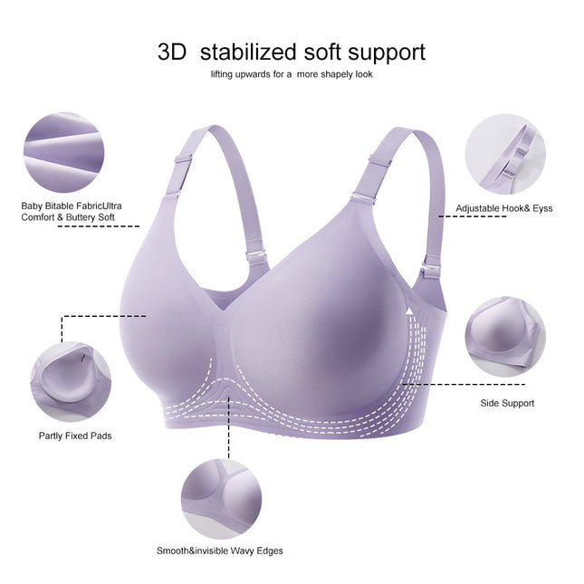 Seamless Big Chest Underwear Wireless Comfortable Bra - XdropX