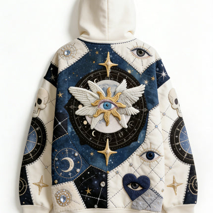 Fashion Casual Printed Polyester Sweater