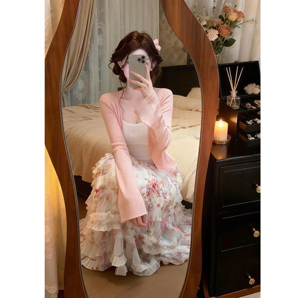 H1413 Soft-style Asymmetric Skirt