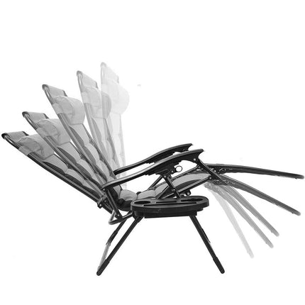 Krzesło ogrodowe zerowej grawitacji Delux, w kilku kolorach-szare-4