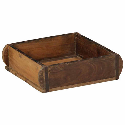 Dienblad 4 St Bruin Massief Gerecycleerd Hout - XdropX