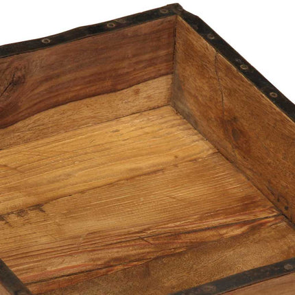 Dienblad 4 St Bruin Massief Gerecycleerd Hout - XdropX
