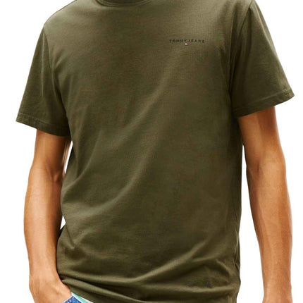 TOMMY JEANS - Men's T-shirt with linear logo  - Size XXL-4