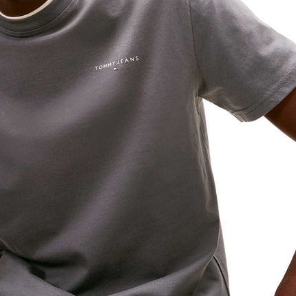 TOMMY JEANS - Men's T-shirt with linear logo  - Size XXL-9