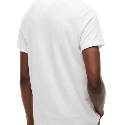 TOMMY JEANS - Men's T-shirt with linear logo  - Size XXL-12