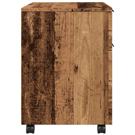 Dossierkast Verrijdbaar 45X38X54Cm Bewerkt Hout Kleurig - XdropX