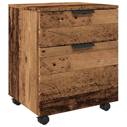 Dossierkast Verrijdbaar 45X38X54Cm Bewerkt Hout Kleurig - XdropX