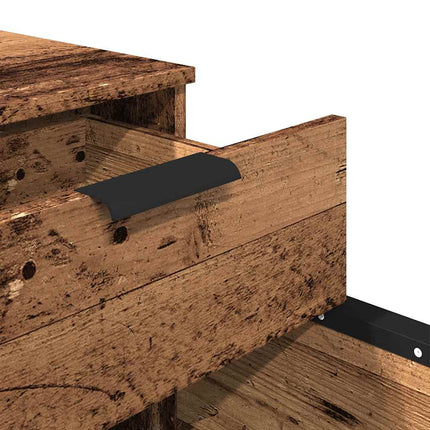 Dossierkast Verrijdbaar 45X38X54Cm Bewerkt Hout Kleurig - XdropX