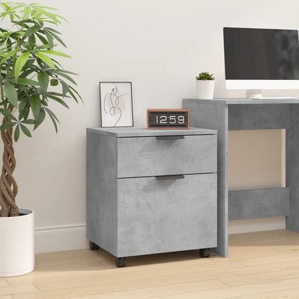Dossierkast Verrijdbaar 45X38X54Cm Bewerkt Hout Kleurig - XdropX
