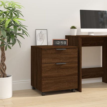 Dossierkast Verrijdbaar 45X38X54Cm Bewerkt Hout Kleurig - XdropX