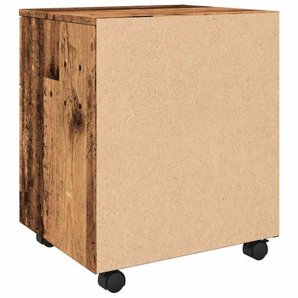Dossierkast Verrijdbaar 45X38X54Cm Bewerkt Hout Kleurig - XdropX