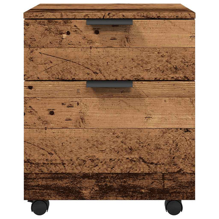 Dossierkast Verrijdbaar 45X38X54Cm Bewerkt Hout Kleurig - XdropX