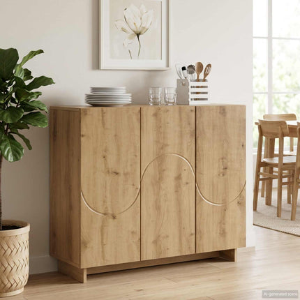 Dressoir 85,5 X 31 X 75 Cm Bewerkt Hout - XdropX