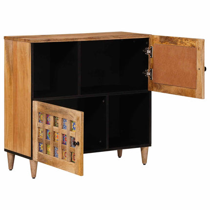 Dressoir Met Opslag 80 X 33 X 75 Cm Massief Mango Hout - XdropX