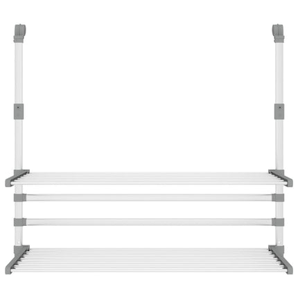 Droogrek Voor Balkon 89X25X(60-95) Cm Aluminium - XdropX