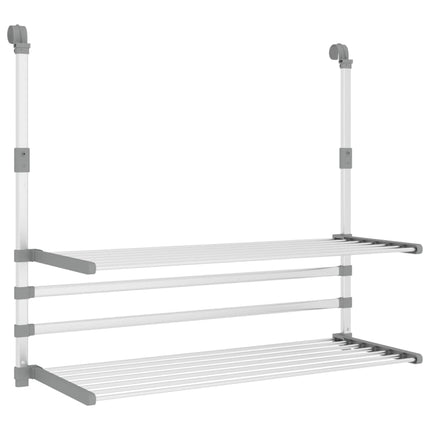 Droogrek Voor Balkon 89X25X(60-95) Cm Aluminium - XdropX