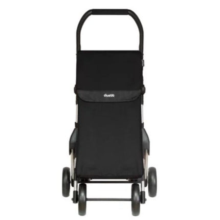 Duett Muuvi Up Zwart - Boodschappentrolley - Tasinhoud 46L - 4 Wielen - Opvouwbaar - XdropX