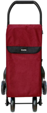 Duett Muuvi Up Rood - Boodschappentrolley - Tasinhoud 46L - 4 Wielen - Opvouwbaar - XdropX