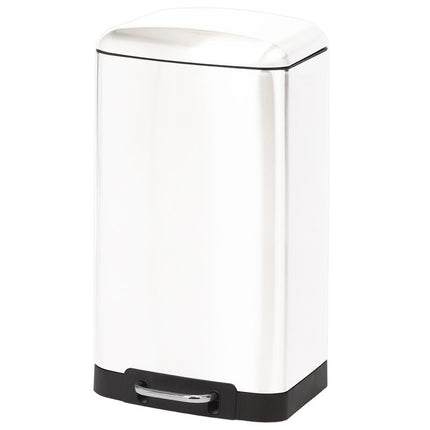 Duett Pedaalemmer - 30 Liter - Metaal - Wit - XdropX