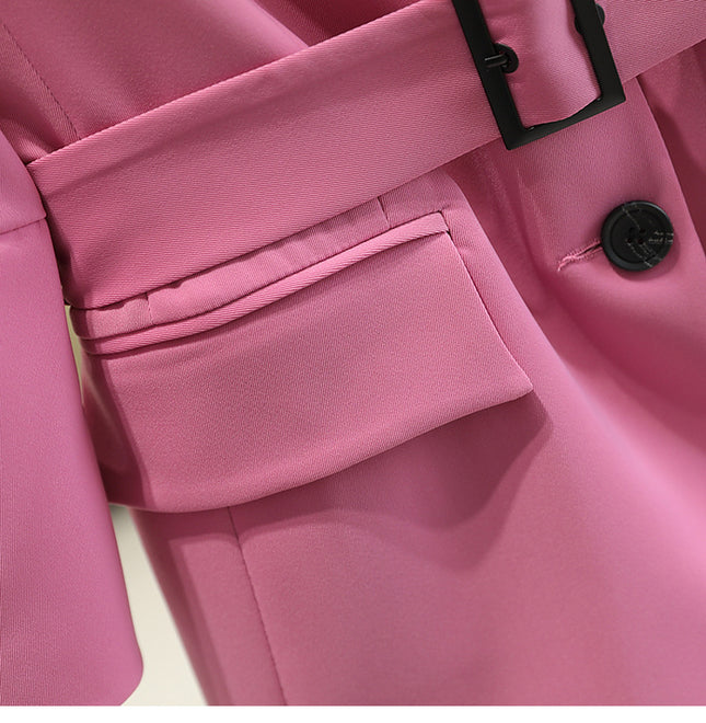 Solid-color Three-quarter-sleeve Casual Blazer For Women - XdropX