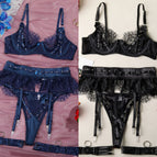 Black And Dark Blue Set / S