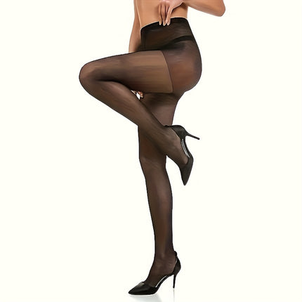 10-Pack Ultradunne, Doorzichtige Panty's voor Vrouwen - Ademend & Comfortabel, Effen/Zwart, Perfect voor Lente & Zomer, 0D, Kousen - XdropX