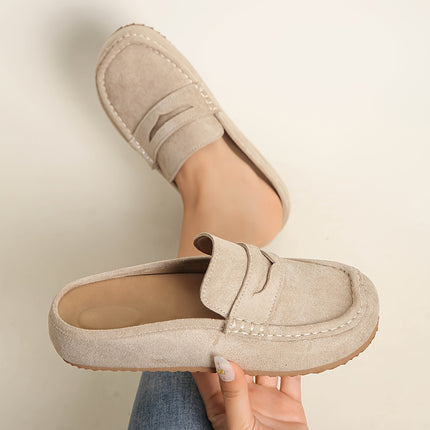 Dames Mule Schoenen, Nieuwe Mode Veelzijdig Casual Zachte Zool Comfortabele Niet-Vermoeiende Instap Grote Maten Dames Schoenen, Dames Schoenen