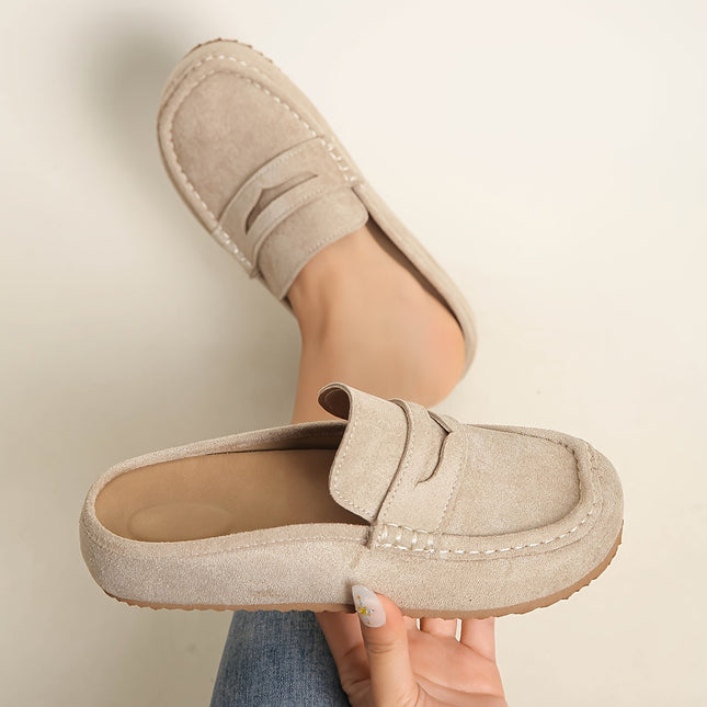 Dames Mule Schoenen, Nieuwe Mode Veelzijdig Casual Zachte Zool Comfortabele Niet-Vermoeiende Instap Grote Maten Dames Schoenen, Dames Schoenen - XdropX