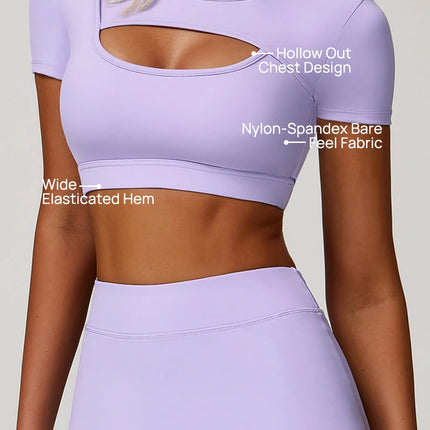Power Petals Asym Shockproof Crop Top-1