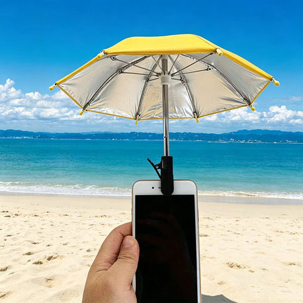 Draagbare telefoonparasol - Buitenparasol met clip, antireflecterend camerascherm, eenvoudig te installeren, geschikt voor strand, reizen en fotografie