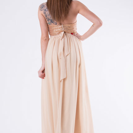 EVA & LOLA DRESS GOLD 58004-3